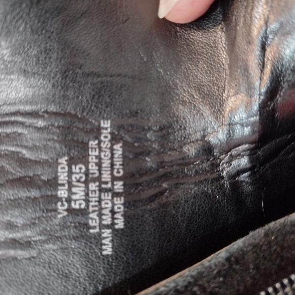 Vince Camuto Blinda  Black Suede Moto Chic Chain Rim Platform Lug Sole Boot - Picture 11 of 13